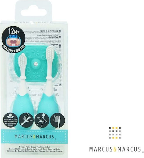 Marcus & Marcus Σετ Παιδικές Οδοντόβουρτσες 2τμχ Μπλε