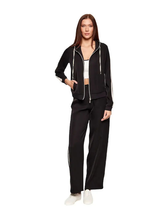Women's Cardigan with Zipper Black