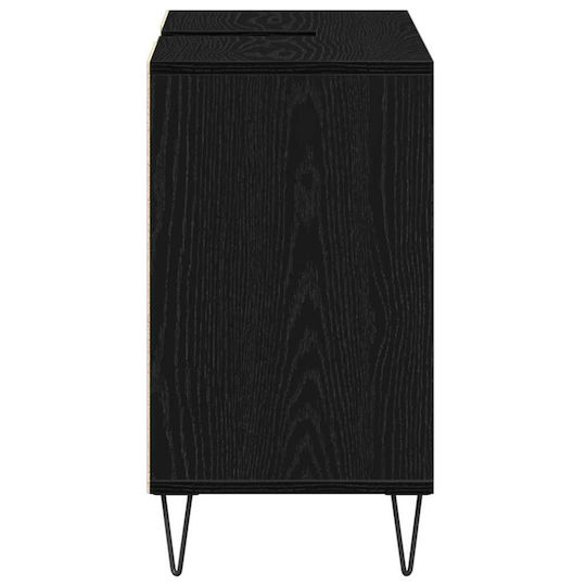 vidaXL Countertop without Sink Black Birch