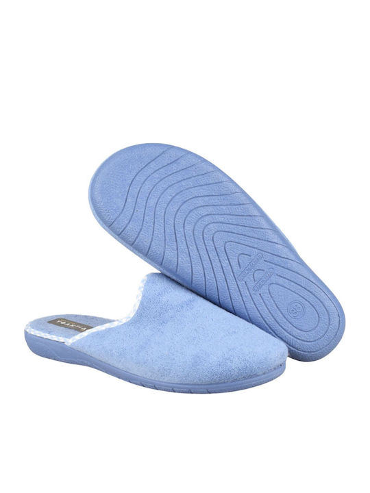 Terry Damen Hausschuhe Hellblaue