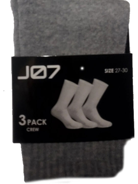 5181004-Graue Weiße Schwarze Sportsocken Grau 3 Paare