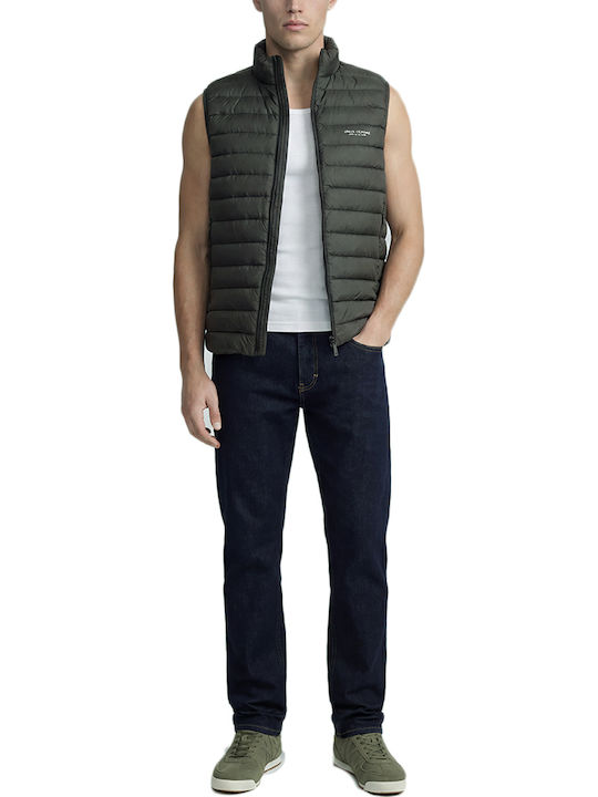 Sleeveless Khaki Jacket