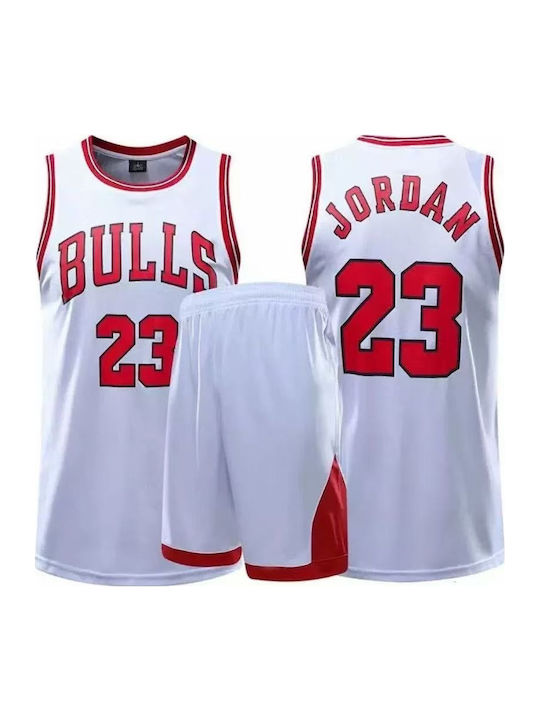 King Мъжки Комплект Баскетбол Jordan Бял