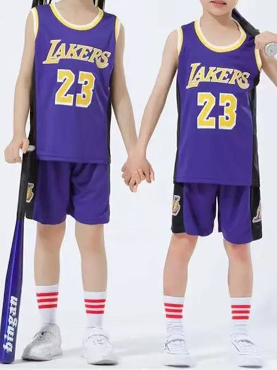 King Παιδικό Σετ Μπάσκετ James Los Angeles Lakers ‘’23’’