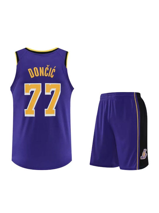 King Ανδρικο Σετ Μπάσκετ Doncic Los Angeles Lakers “77”