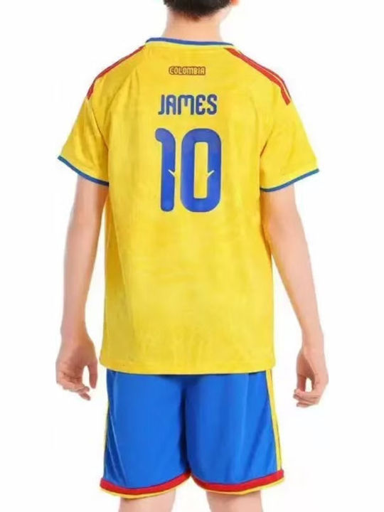 King Παιδικό Σετ Ποδοσφαίρου James Rodrigues Mundial 2026 Εθνικής Κολομβίας Home