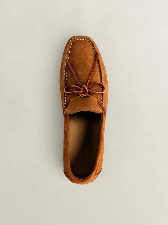 Wilmon Suede Ανδρικά Loafers σε Καφέ Χρώμα