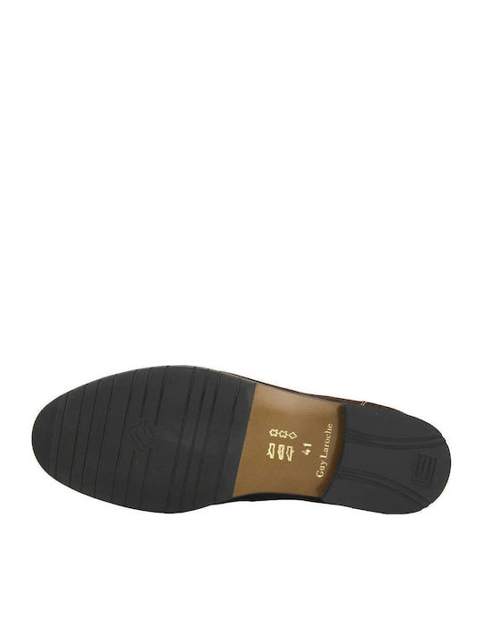 Suede Men's Loafers In Brown Color
