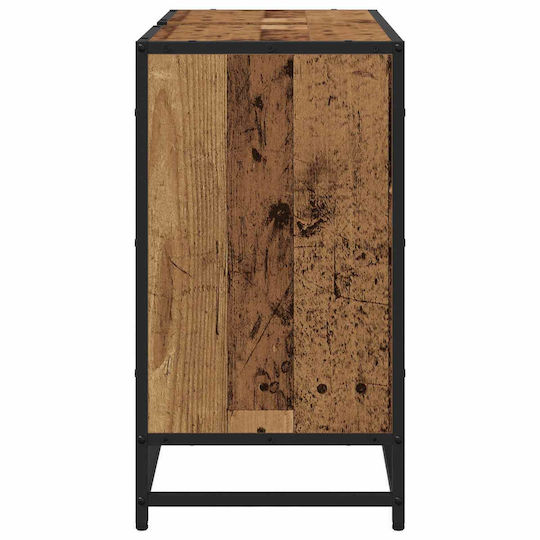 vidaXL Waschtisch mit Waschbecken L80xB33xH60cm Coffee