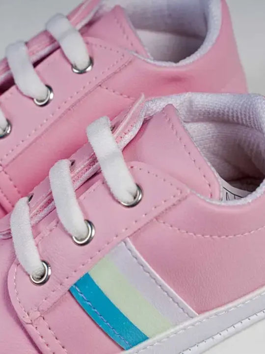 On Line Βρεφικά Sneakers Αγκαλιάς Ροζ