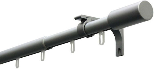 Einweg Vorhangschienen Metallisch in Silber Farbe 100cm