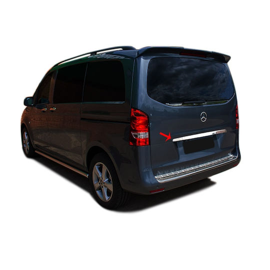 Stainless Steel Chrome Tailgate Trim Strip Mercedes Vito W447 From 2014