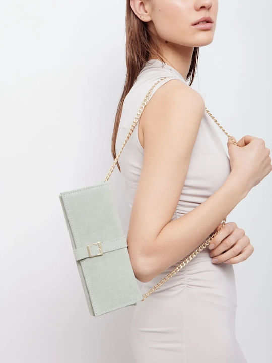 Leather Women's Shoulder Bag Gray