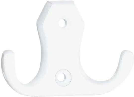 Sergani Wall Hanger 2 Hooks White
