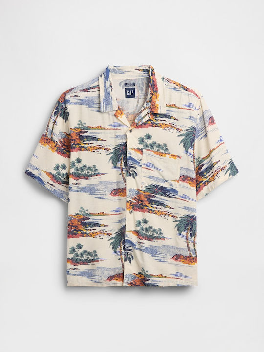 Κοντομάνικο Πουκάμισο Palm Tree Print