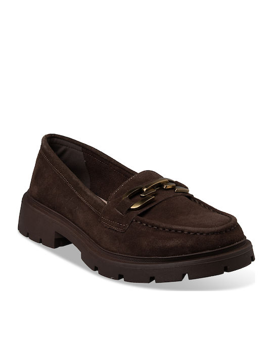 Γυναικεία Loafers σε Καφέ Χρώμα