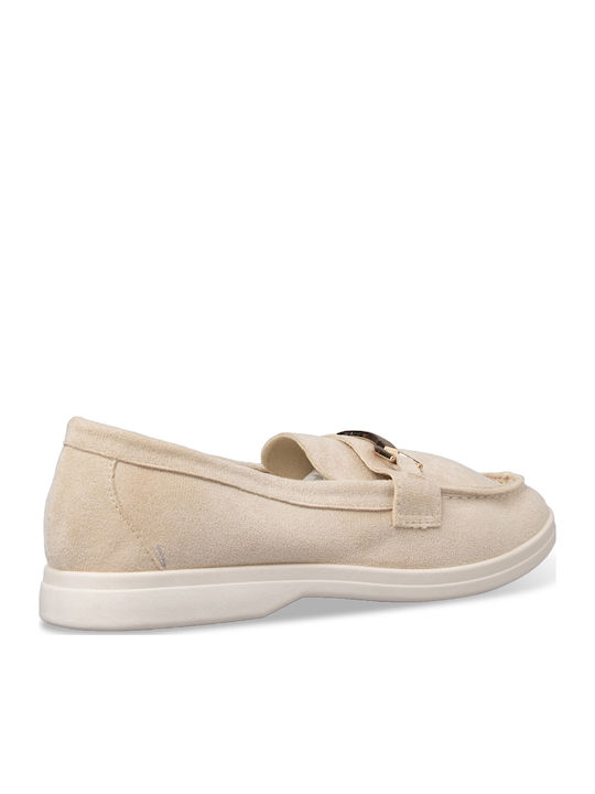 Women's Loafers in Beige Colour