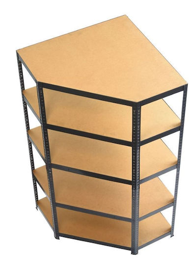 Raft Colț Dexion Galvanizat 90x90x180cm cu 5 Rafturi Rezistență Totală 875kg