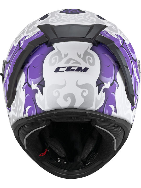 CGM Blast Cloud 311F White / Violet Matt Κράνος Μηχανής Full Face ECE 22.06 1550gr με Pinlock και Sunvisor