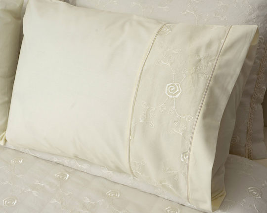 Viopros Super-Double Set 4 Pieces 240x260cm Ecru Viopros Super-Double Set 4 Pieces 240x260cm Ecru