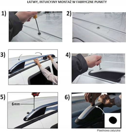 Bare De Acoperiș Honda CR-V SUV 2007-2011 Ușoare Durabile Din Aluminiu Argintii