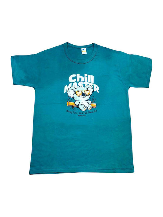 Nina Club Pijama De Vară Pentru Bărbați Verde NINA-155/26-PRASINO