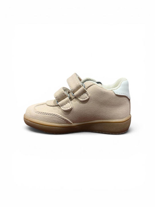 Kinder Sneaker mit Bügel- und Schleifenverschluss Beige