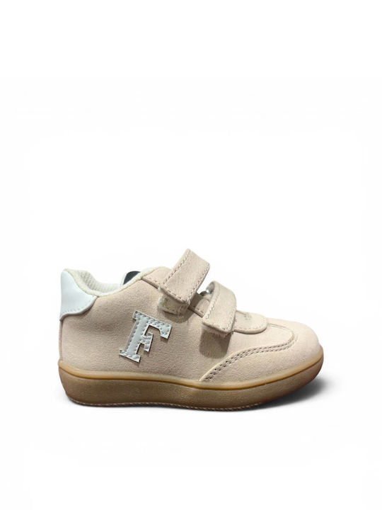 Kinder Sneaker mit Bügel- und Schleifenverschluss Beige