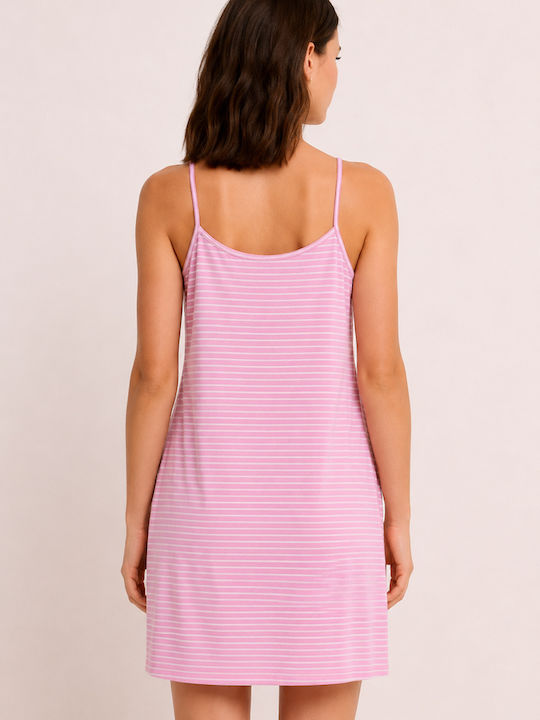 Cherry Sommerliches Damen-Nachthemd Rosa