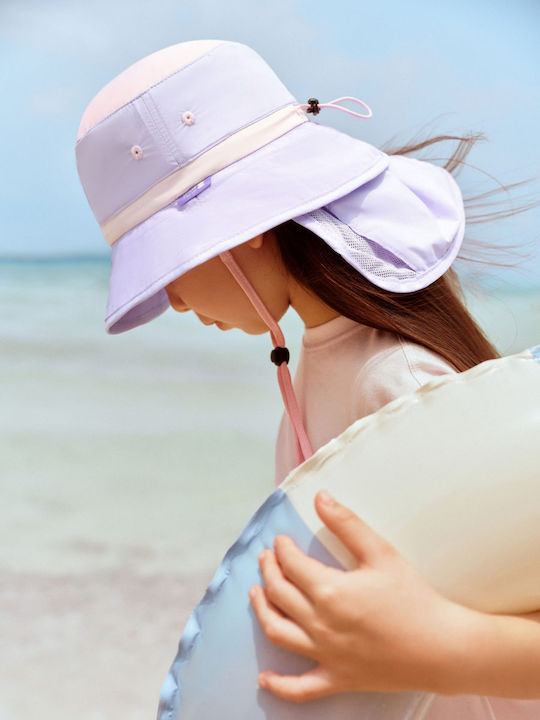 zoy zoii Kids' Fabric Sunscreen Hat Purple