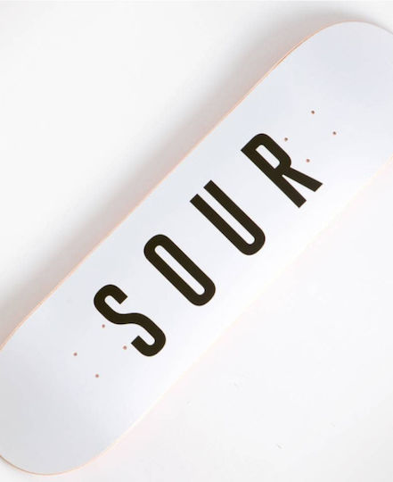 Sour Solution Sour Skateboard Shortboard White
