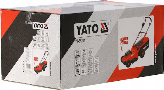 Yato Μηχανή Γκαζόν Μπαταρίας