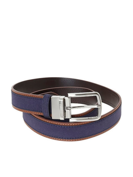 Men's Belt Leather Double Sided Brown