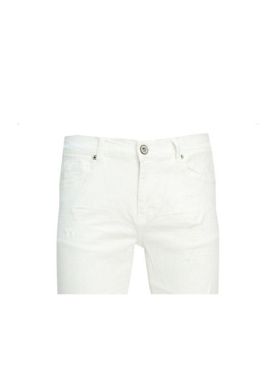 Ανδρική Βερμούδα Τζιν White