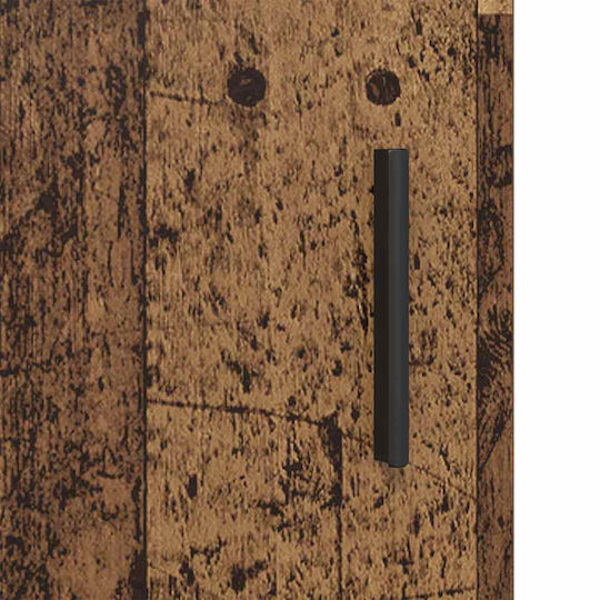 vidaXL Blat cu Lavoar & Oglindă L80xW33xH60cm Coffee