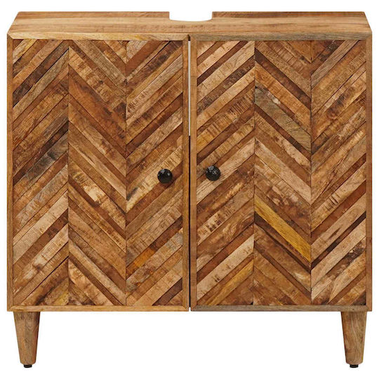 vidaXL Bathroom Vanity Unit Without Sink M62xD33xH58cm Brown