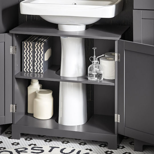SoBuy Waschtisch ohne Waschbecken L60xB30xH60cm Grey