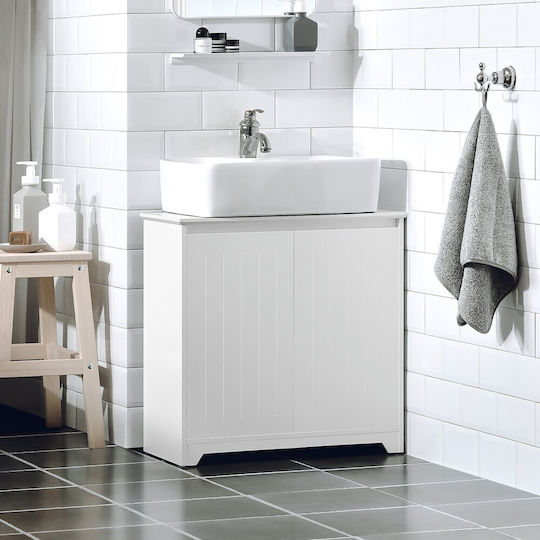 SoBuy Countertop with Sink L30xW30xH60cm White