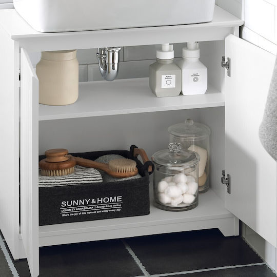 SoBuy Countertop with Sink L30xW30xH60cm White