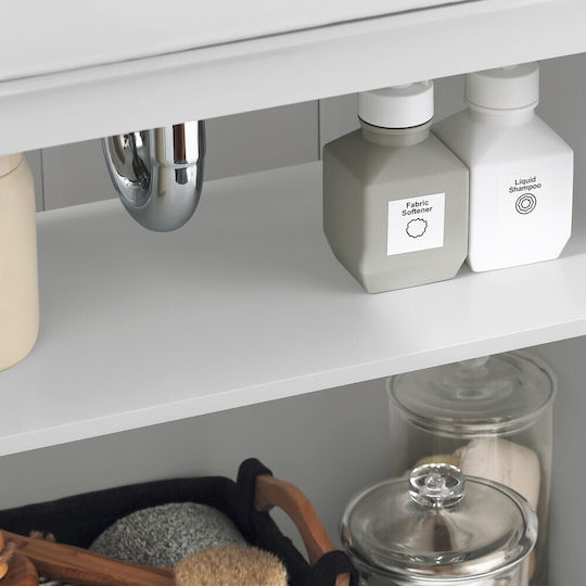 SoBuy Countertop with Sink L30xW30xH60cm White