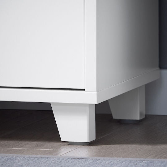 SoBuy Πάγκος με Νιπτήρα Μ60xΒ30xΥ61cm White
