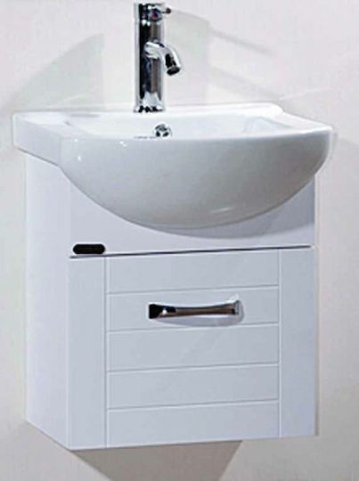 Gloria Scondo-Up Waschtisch mit Waschbecken L44xB35.5xH49cm Wenge