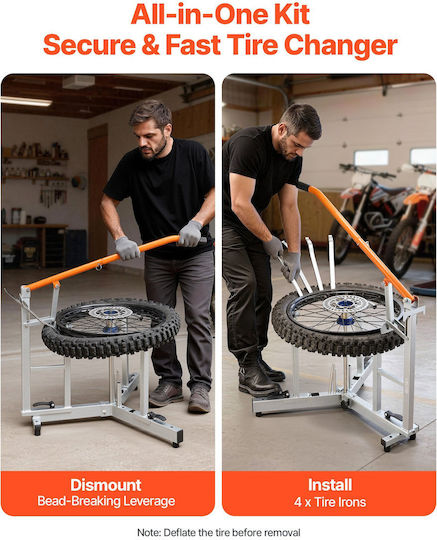 Vevor Motorcycle Tire Changing Kit Dual Sport Suitable for 406-533 Mm Rims 15 17 20 25 Mm Axles Zxcmtcltghgjm4vf9001v0