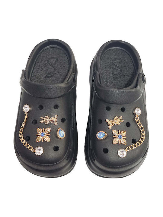 Ustyle Women's Clogs Black