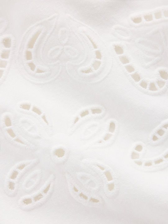 Hanorac Lung De Damă Off White
