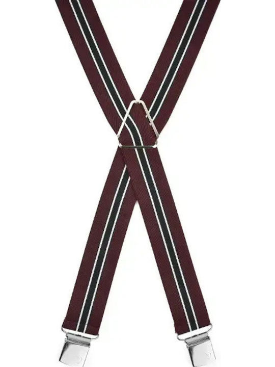 Men's Suspenders 63036.714d Burgundy Victoria Burgundy