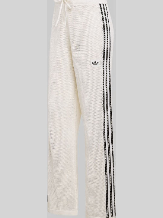 adidas Track Pants Παντελόνι Φόρμας Λευκό