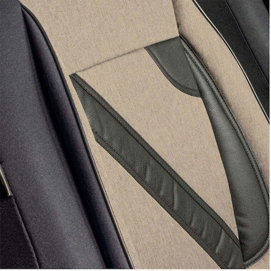 Set Custom Universal Nero Beige Seat Covers New Dacia