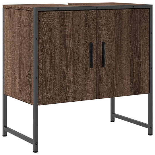 vidaXL Countertop without Sink L60xW33xH60cm Brown Oak