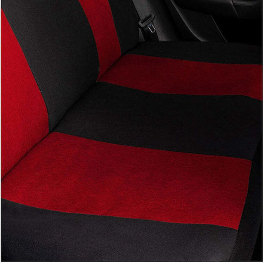 Set Universal Huse Scaune Auto Negre Roșii Personalizate Skoda